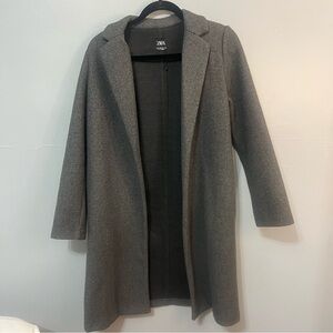 Zara Dark Gray Peacoat